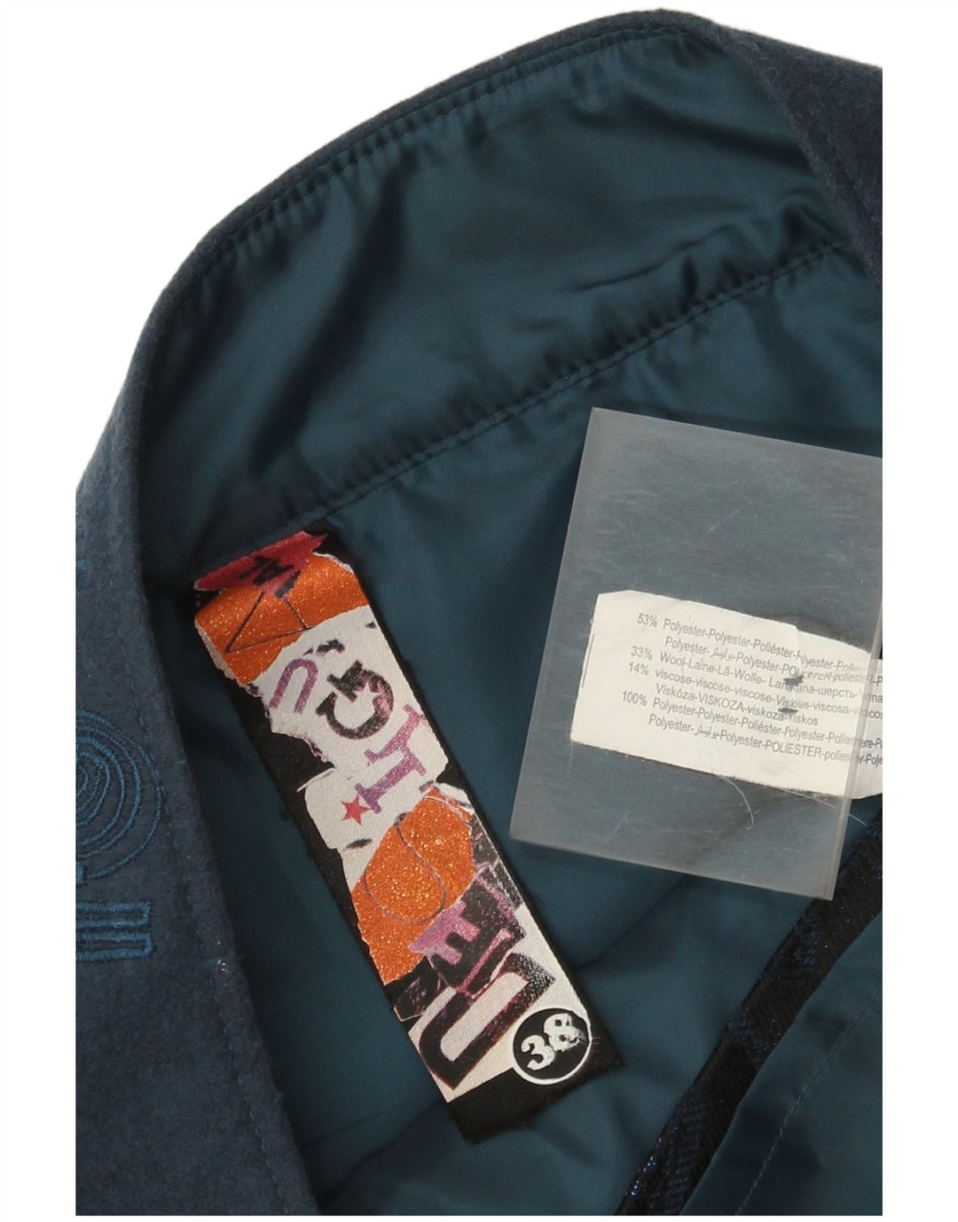 Fusta A-Line pentru femei Desigual EU 38 Medium W32 Bleumarin Geometric