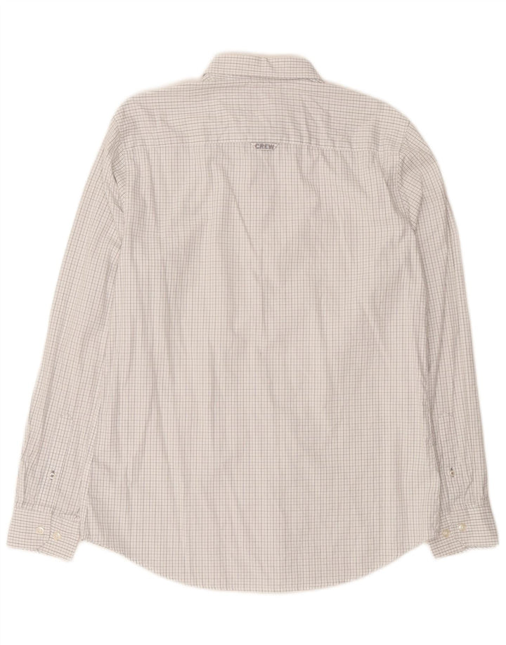 CREW CLOTHING Cămașă Slim Fit pentru bărbați, bumbac vichy alb mediu