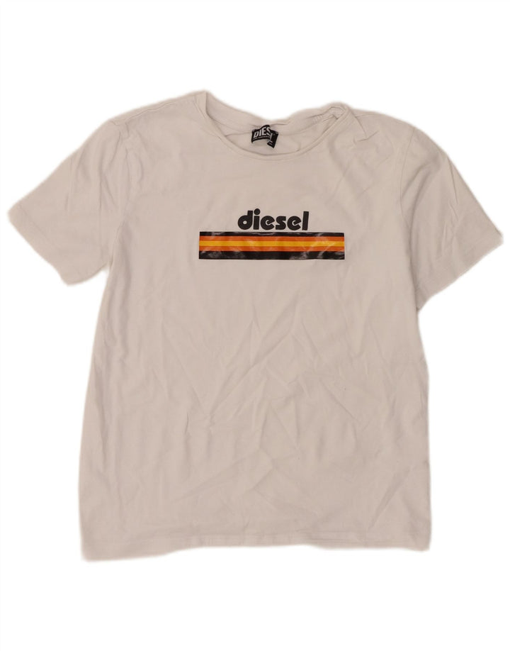 Tricou grafic Diesel pentru femei Top UK 14 Large White