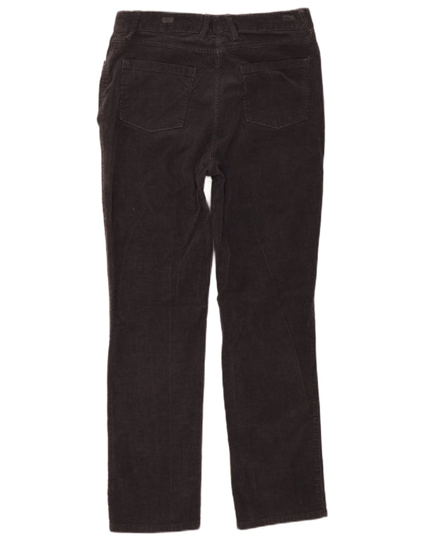 Pantaloni drepti din velur pentru femei Marks & Spencer UK 12 Medium W32 L28 Gri