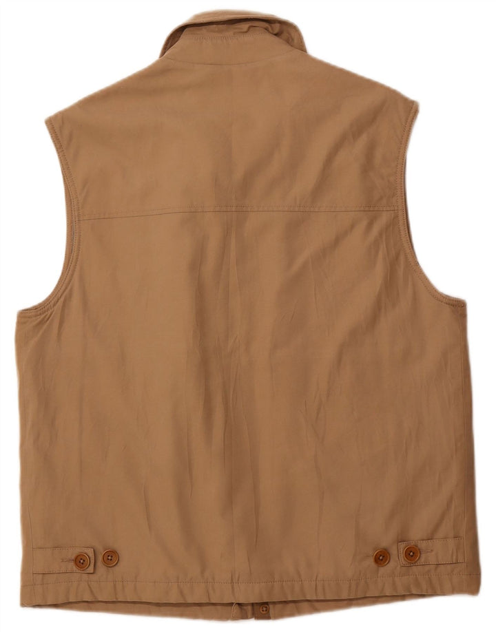 PAUL & SHARK Gilet utilitar pentru bărbați UK 38 Medium Beige Nylon