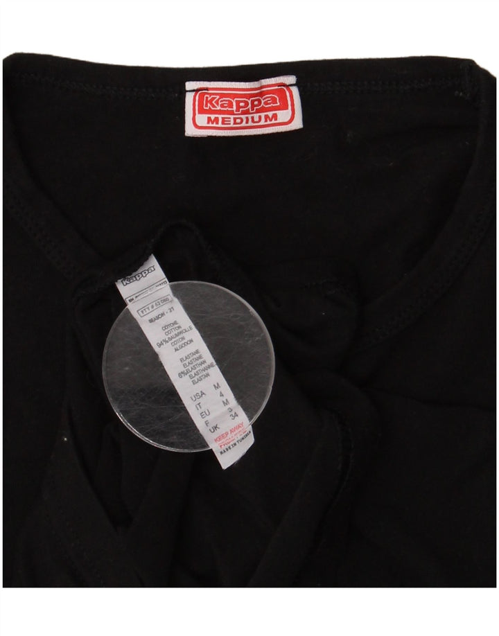 Tricou pentru femei Kappa Top UK 12 Medium Black Bumbac