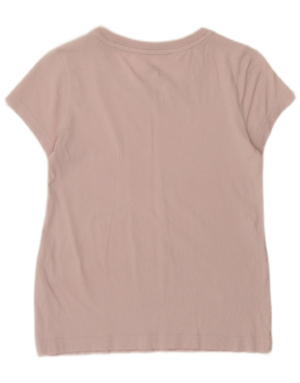 Tricou cu grafic obișnuit pentru fete Adidas Top 11-12 ani roz