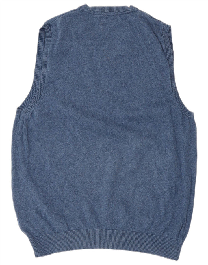 Marks & Spencer Vestă pentru bărbați Tank Top mare din bumbac bleumarin