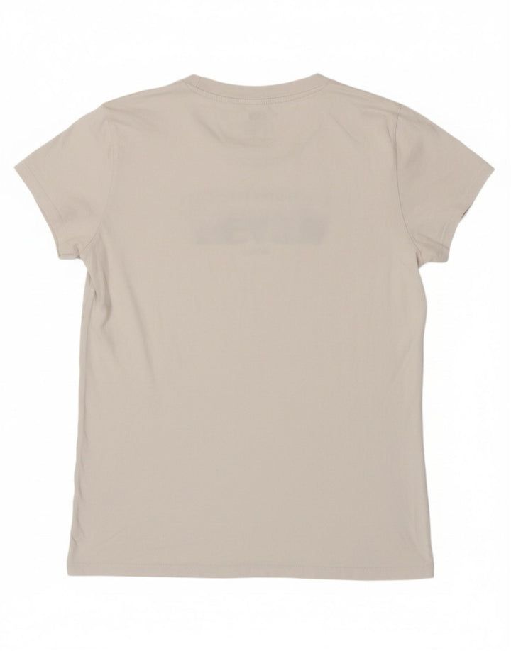 LEVI'S Womens Graphic T-Shirt Top UK 12 Medium White