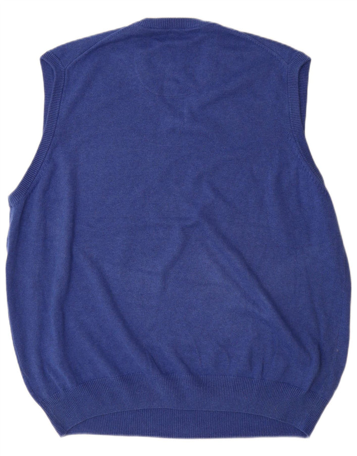 Bluză pentru bărbați Marks & Spencer Blue Harbour Vest, 2XL, bumbac albastru