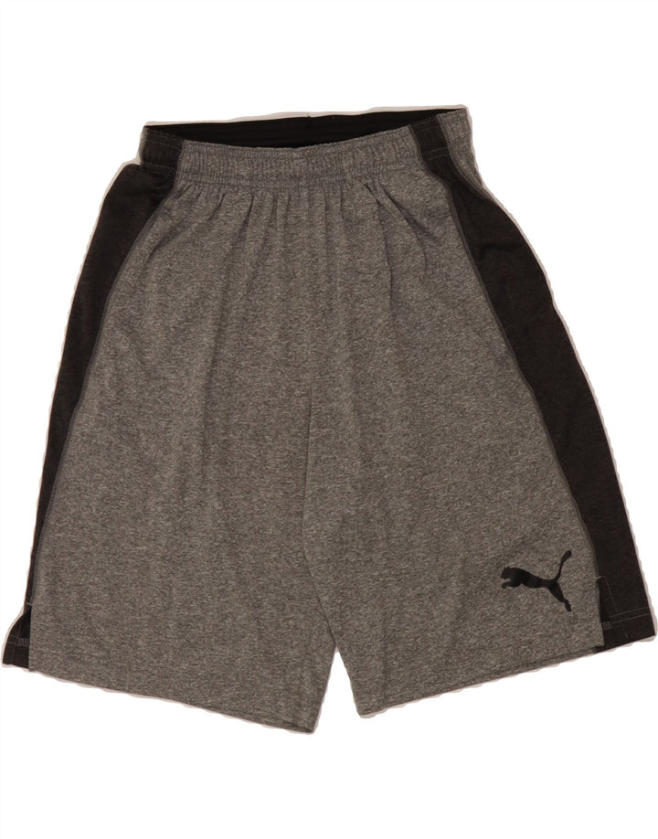 PUMA Mens Sport Shorts Small  Grey Colourblock Polyester Vintage Puma and Second-Hand Puma from Messina Hembry 
