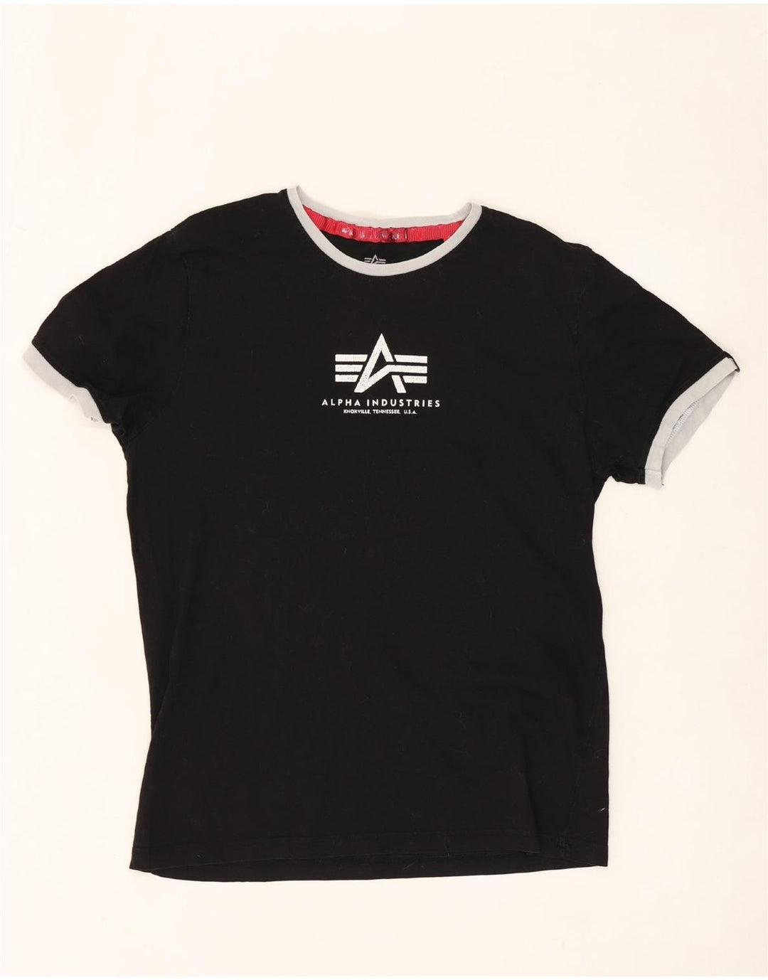 ALPHA INDUSTRIES Tricou grafic pentru femei Top UK 14 Medium Black Bumbac
