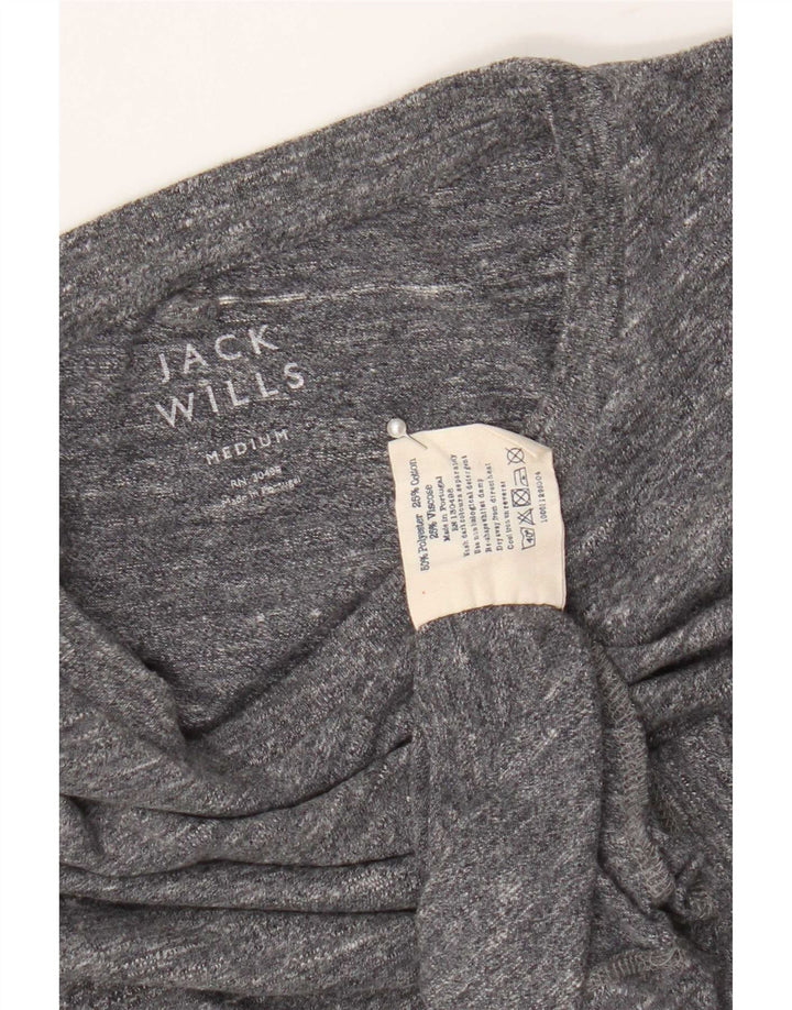 Tricou obișnuit Jack Wills pentru bărbați, cu mânecă scurtă, pete mediu gri