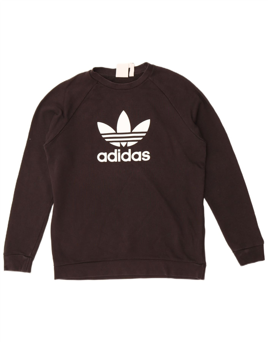 Hanorac grafic pentru bărbați Adidas Jumper mediu din bumbac negru