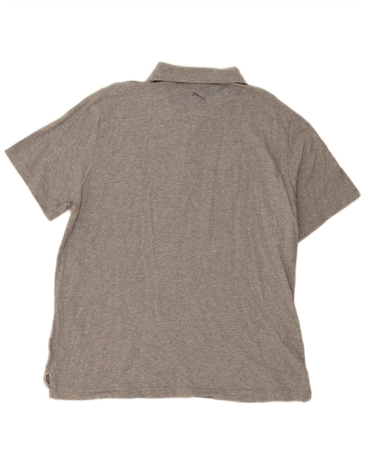 Tricou polo PUMA pentru bărbați XL, gri Colorblock
