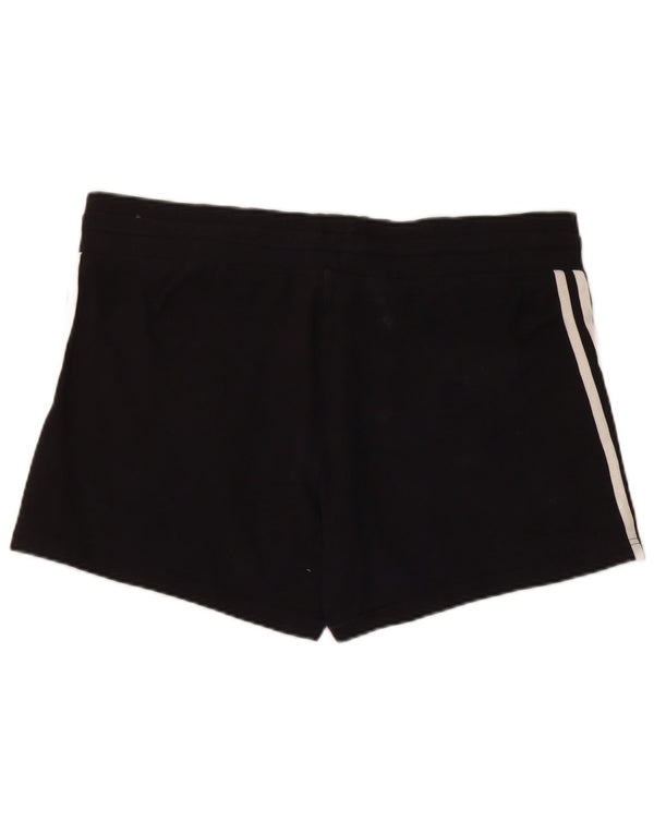 Pantaloni scurți sport Adidas pentru femei UK 22 XL, bumbac negru