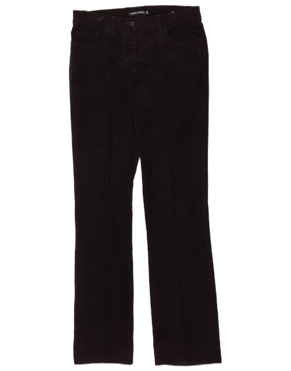 Marina Yachting Pantaloni Bootcut pentru femei din velur L28 L31 bumbac negru