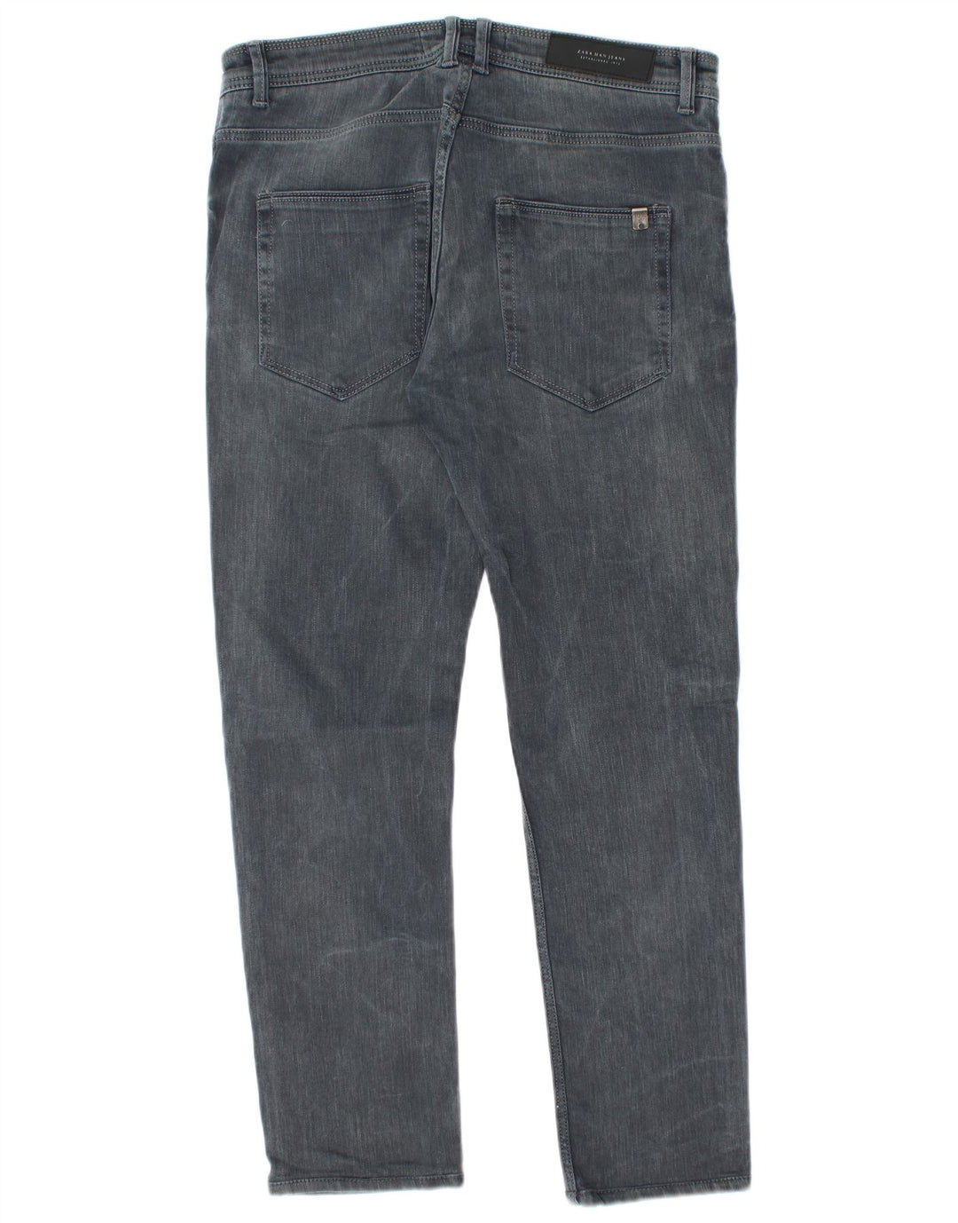 Blugi slim pentru bărbați Zara EU 42 Large W32 L28 Gri Bumbac
