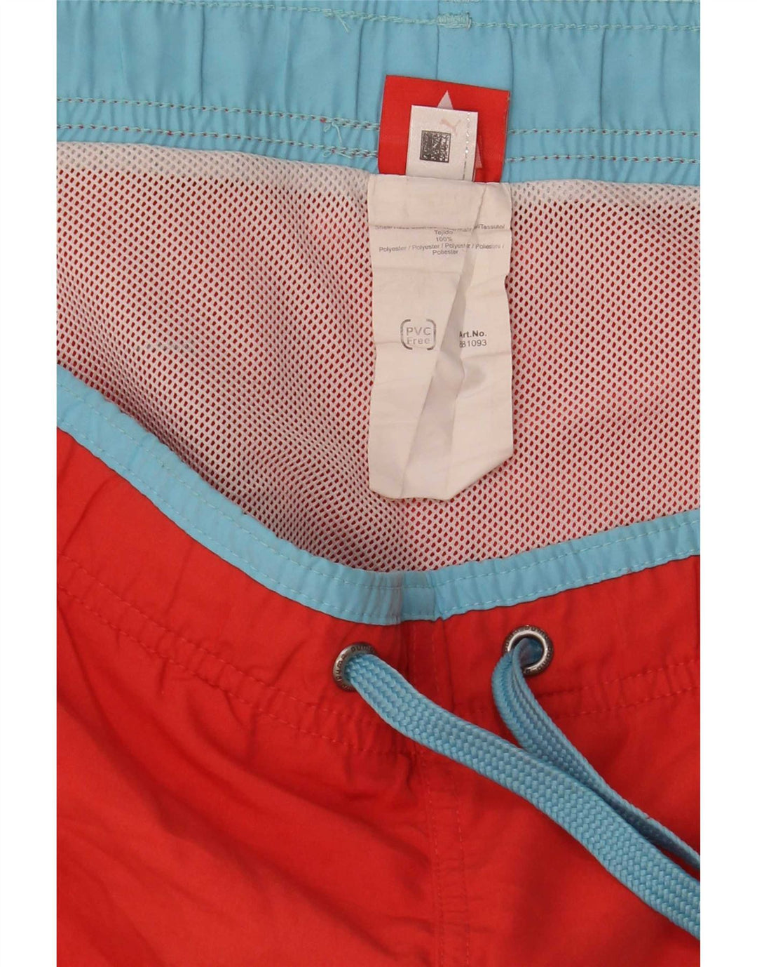 Pantaloni scurți de înot cu grafică Puma pentru bărbați, poliester roșu mare