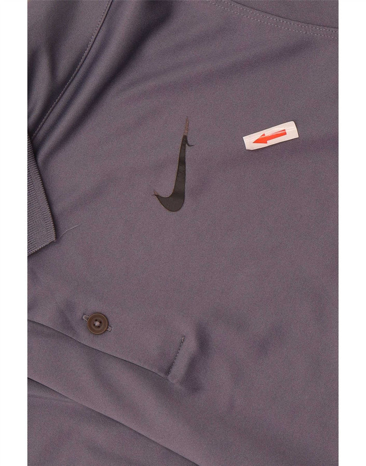 Tricou polo Nike Dri Fit pentru bărbați, mare, gri