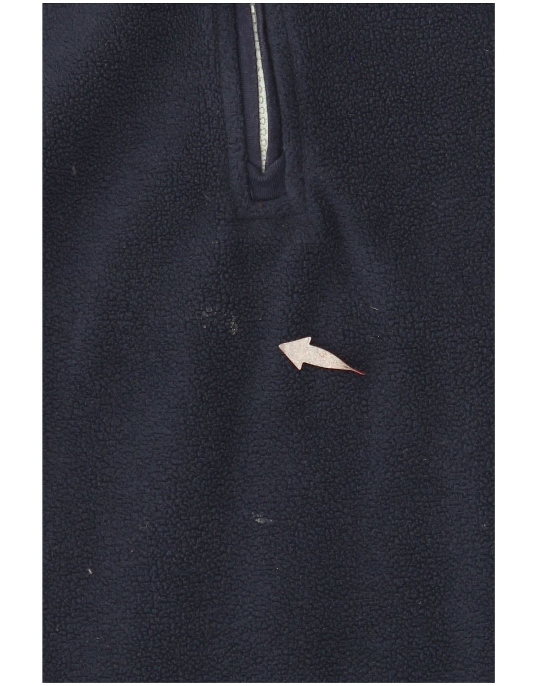 WEIRD FISH Womens Oversized Zip Neck Fleece Jumper UK 18 XL Navy Blue