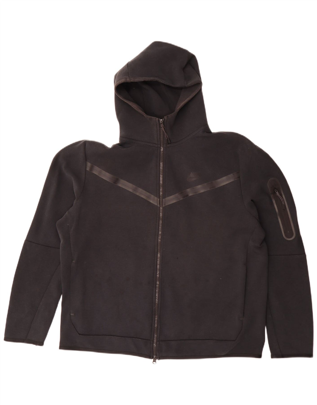 Pulover Nike pentru bărbați, cu fermoar, XL, negru