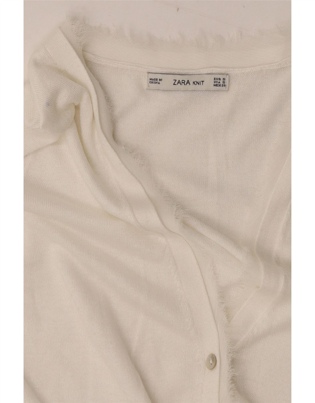 Pulover cardigan pentru femei Zara UK 10 Small White