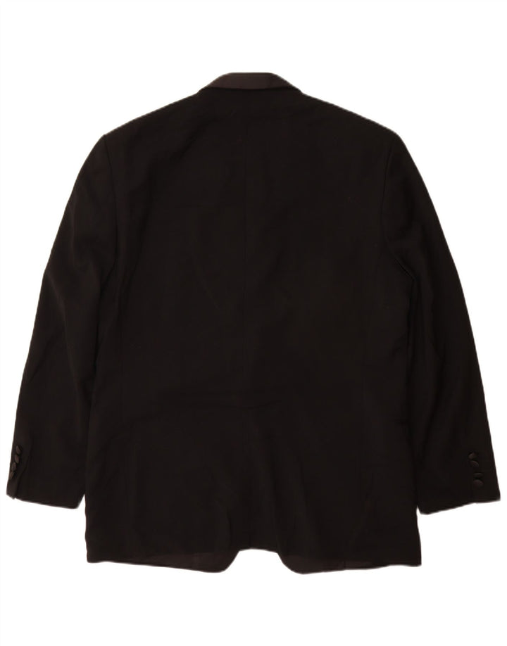 Jachetă Blazer pentru bărbați Pierre Cardin cu 1 nasture UK 40 Lână neagră mare