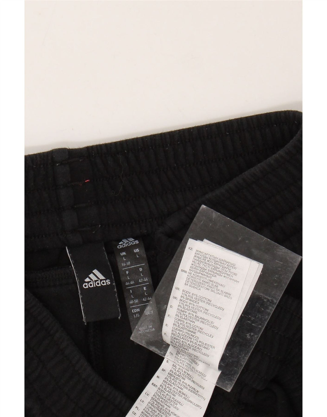 Pantaloni de trening ADIDAS pentru femei UK 16/18, mare, negru, bumbac