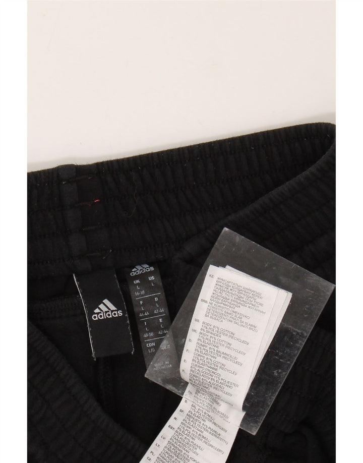 Pantaloni de trening ADIDAS pentru femei UK 16/18, mare, negru, bumbac