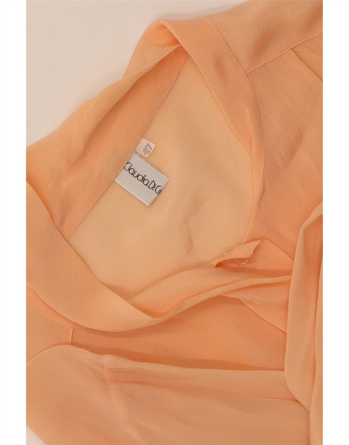Bluză cămașă de epocă pentru femei IT 47 Large Orange