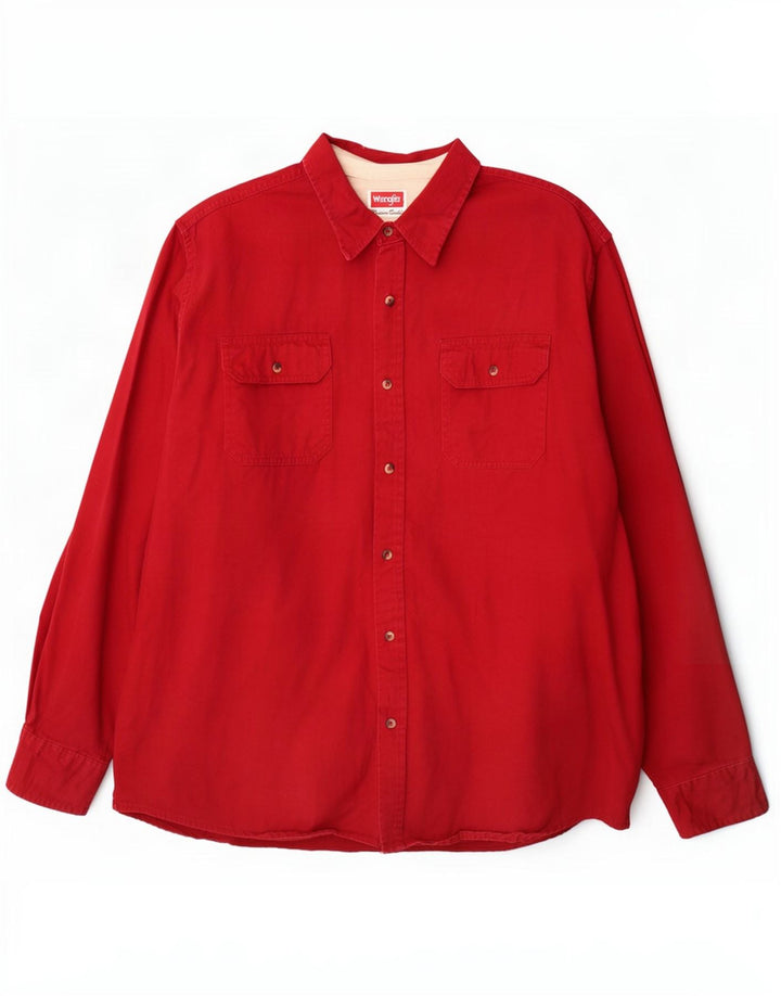 Cămașă pentru bărbați Wrangler XL bumbac roșu