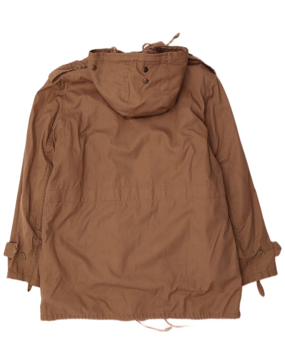 Jachetă militară cu glugă vintage pentru bărbați IT 52 XL poliester bej