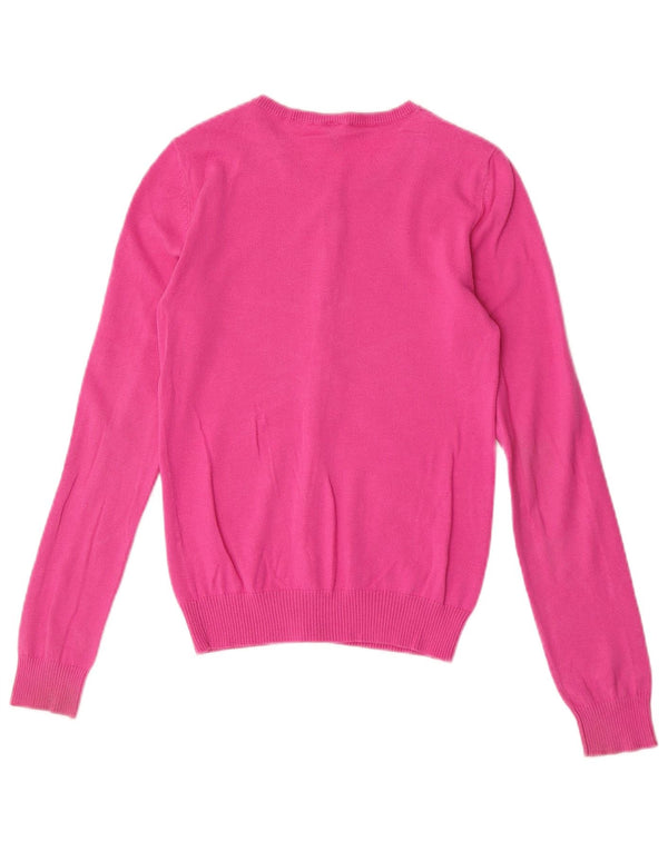 Pulover cardigan pentru femei Benetton UK 8 Small Pink