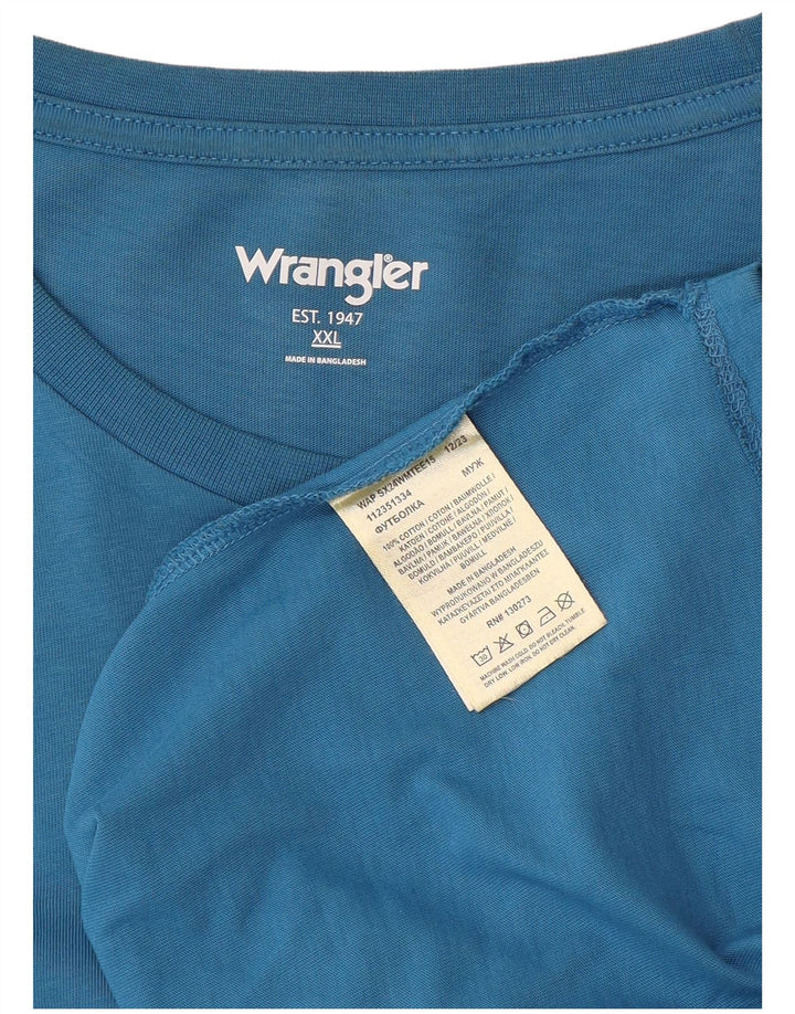Tricou Bărbați Wrangler Top 2XL Bumbac Albastru