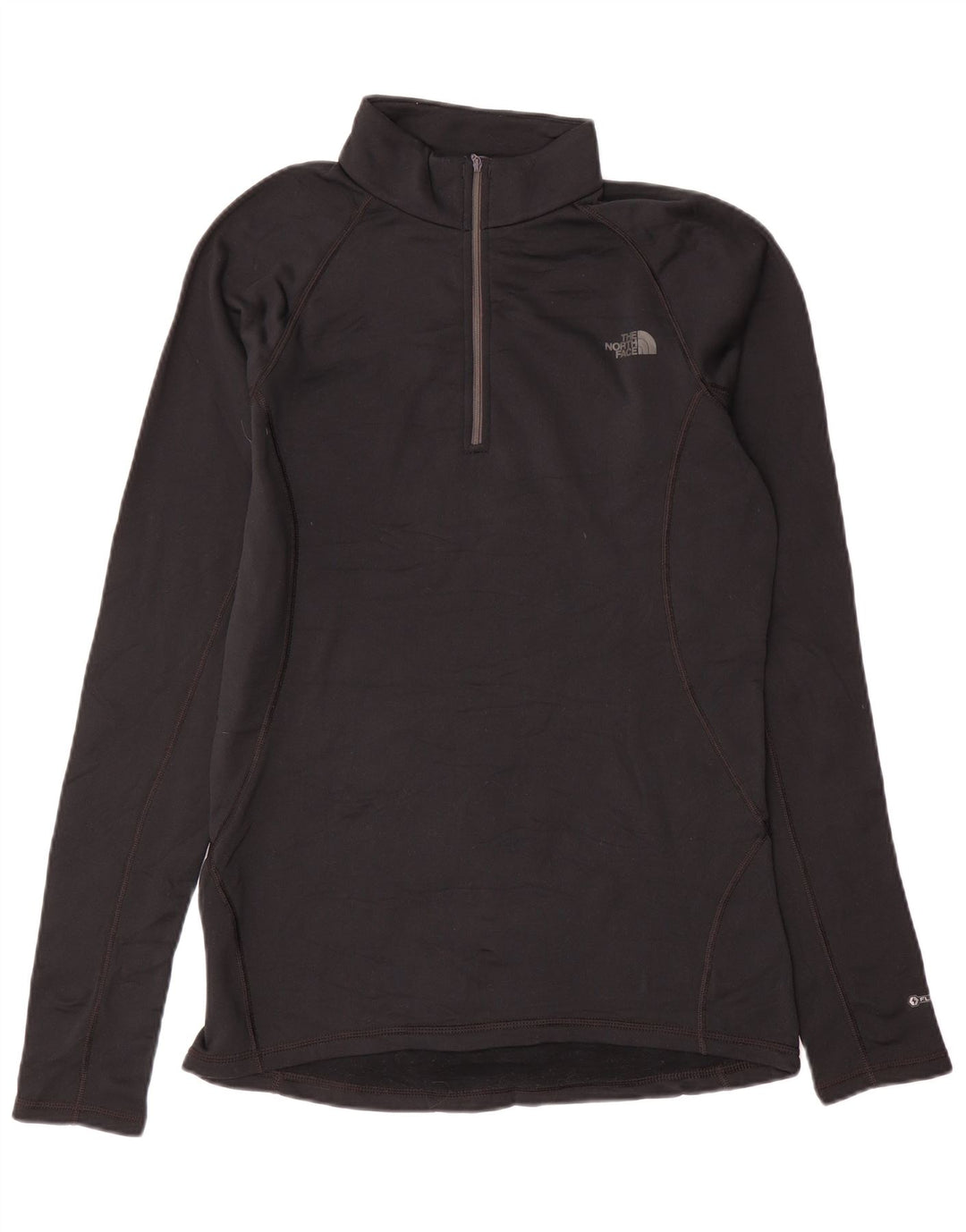 The North Face Mens Zip Neck Regular Fit Top cu mânecă lungă Medium Black