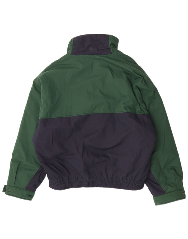 Jachetă vintage pentru bărbați UK 44 2XL, bumbac color bloc verde