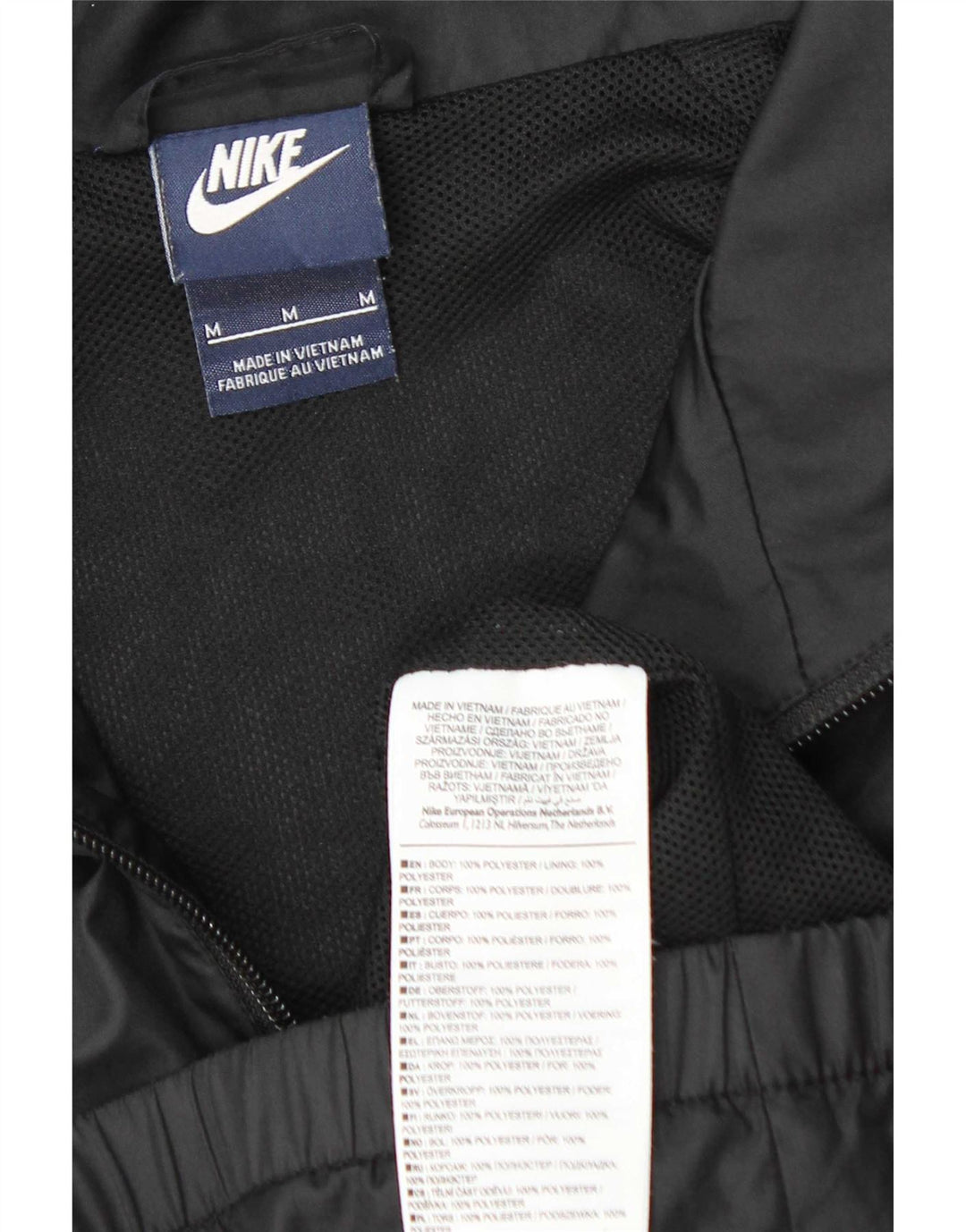 Jachetă de ploaie Nike pentru bărbați UK 38 Medium Black Poliester
