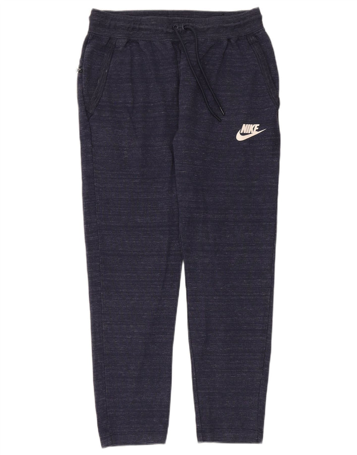 Pantaloni de trening Nike pentru bărbați, mari, albastru, bumbac cu pete