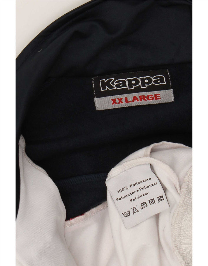 Jachetă de trening pentru bărbați Kappa, 2XL, alb, poliester color bloc