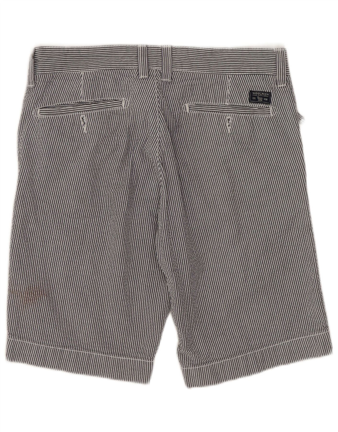 Pantaloni scurți casual pentru bărbați Woolrich W30, mediu, bleumarin, bumbac cu dungi