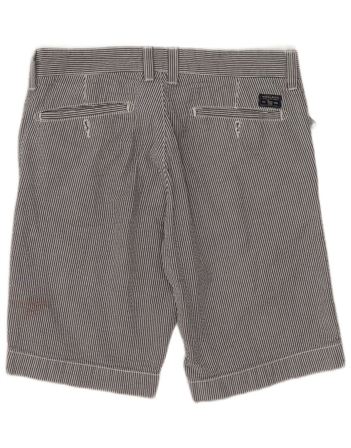 Pantaloni scurți casual pentru bărbați Woolrich W30, mediu, bleumarin, bumbac cu dungi