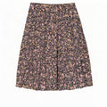 Fusta A-Line pentru femei Vintage W34 Poliester Floral Albastru Marin Mare