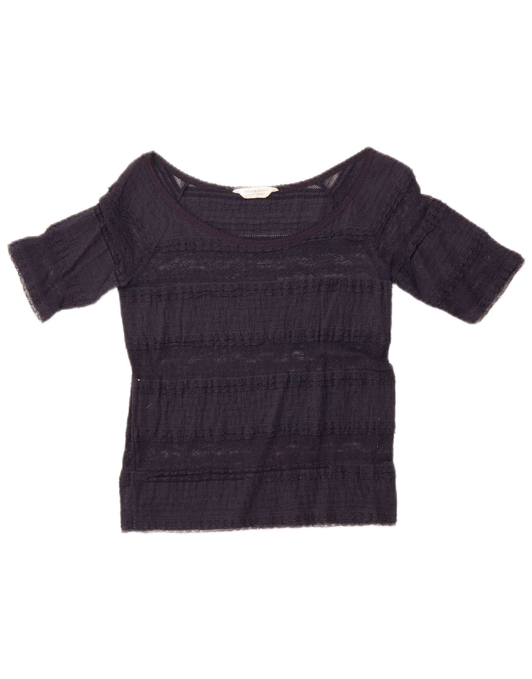 Bluză scurtă pentru femei Ralph Lauren UK 12 Medium Bleumarin