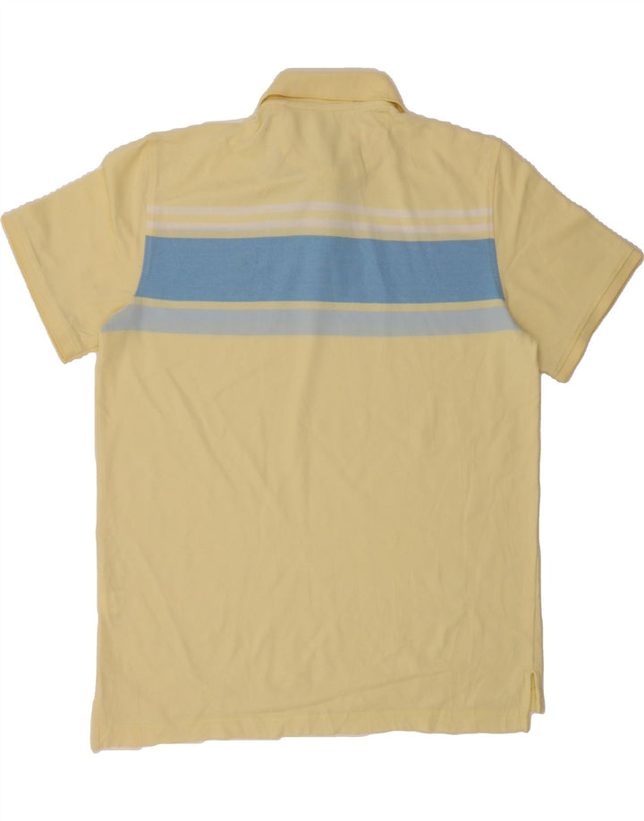 IZOD Mens Polo Shirt Large Yellow Colourblock Cotton Vintage Izod and Second-Hand Izod from Messina Hembry 