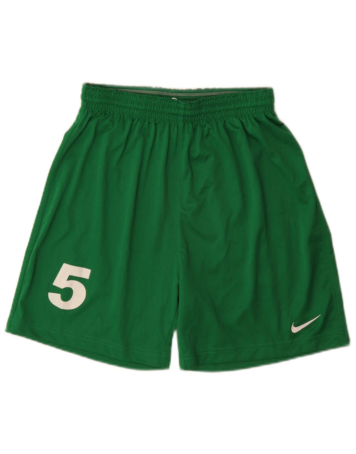Pantaloni scurți sport grafic Nike pentru bărbați, poliester mediu verde