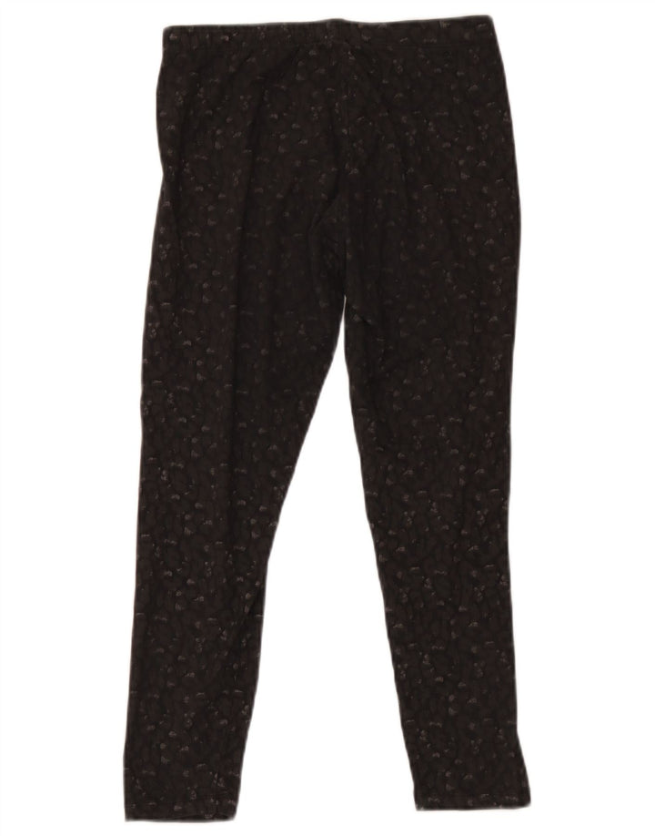 Leggings crop pentru femei Fat Face UK 12 Medium Black Spotted Bumbac
