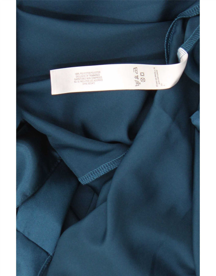 Rochie Maxi pentru femei Marks & Spencer Robe UK 8/10 Poliester albastru mic
