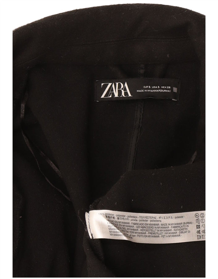 Jachetă blazer supradimensionată pentru femei Zara UK 10 Poliester negru mic
