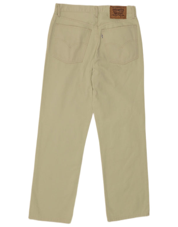 Pantaloni casual drepti pentru bărbați Levi's 471 L34 L30 bumbac verde
