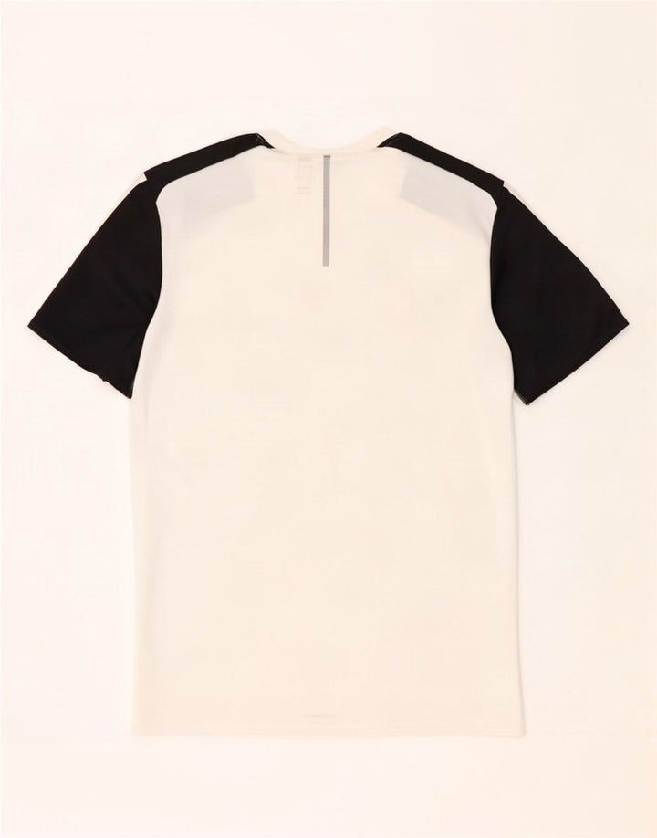 Tricou Adidas Climalite pentru bărbați Top mic, alb, poliester color bloc