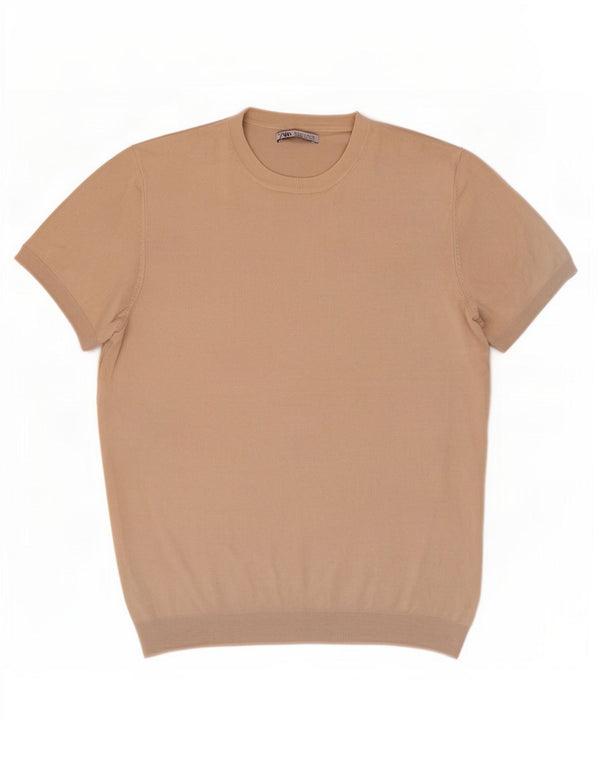 Tricou pentru bărbați Zara Top Mic Bej