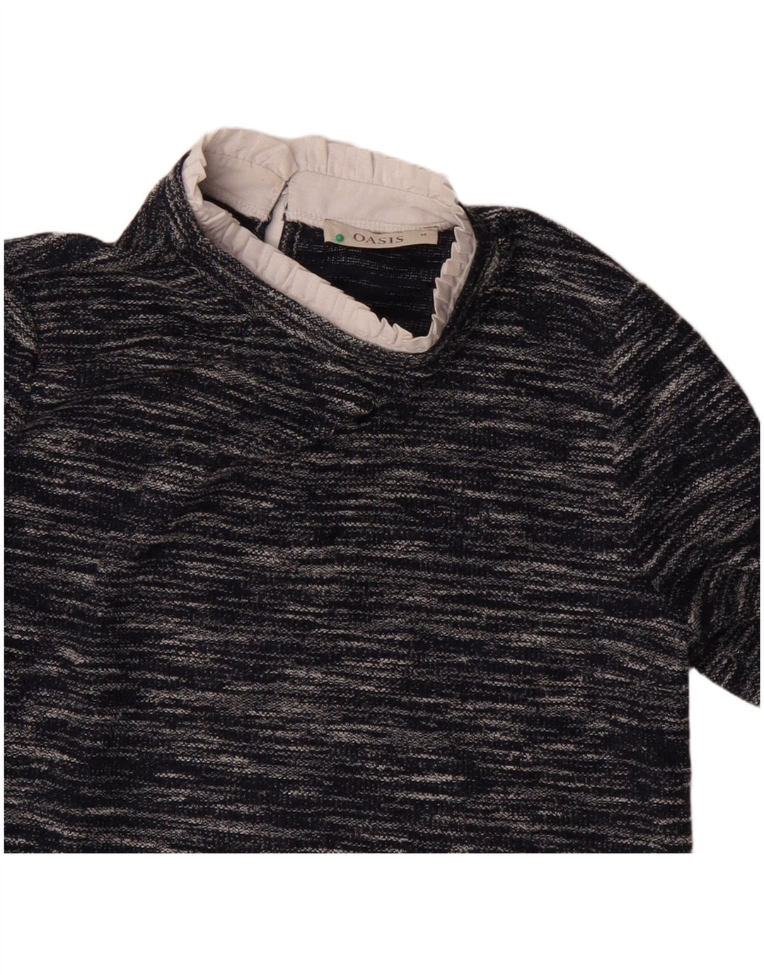Bluză cu mânecă lungă pentru femei Oasis UK 14 Medium bleumarin pete
