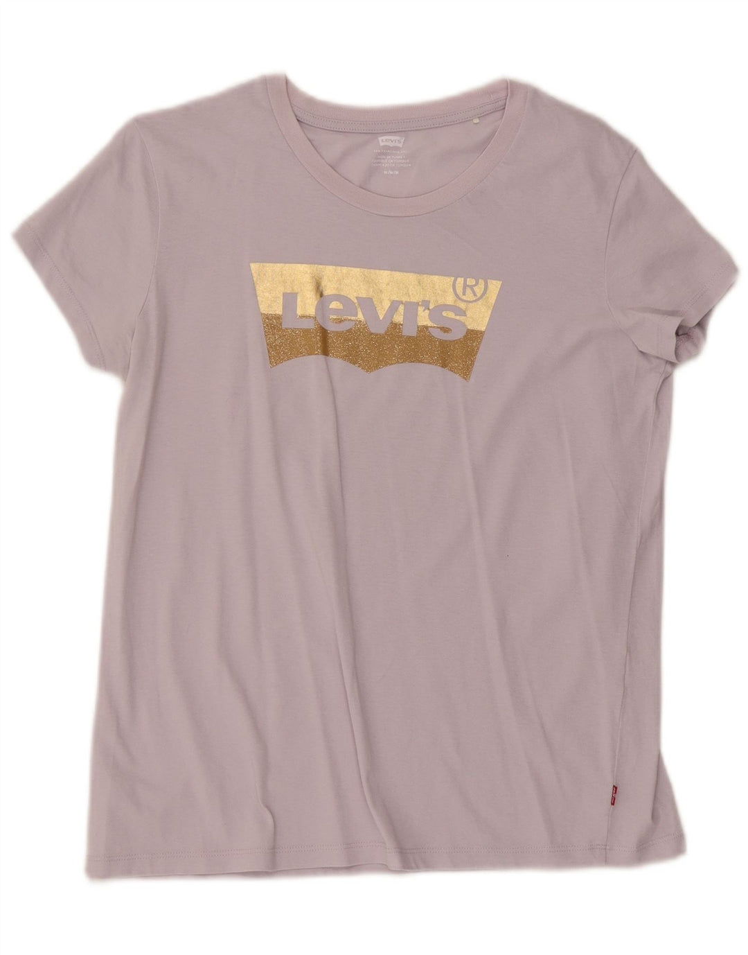 LEVI'S Womens Graphic T-Shirt Top UK 12 Medium Purple